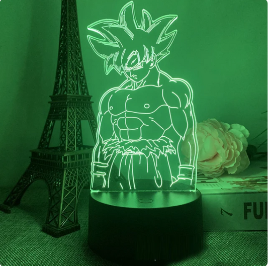 Goku 3d Acrylic Led Lamp